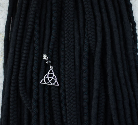 Full set of Dark Viking wool dreads