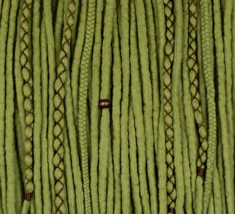 Asparagus set of 10 pcs wool dreads bundle