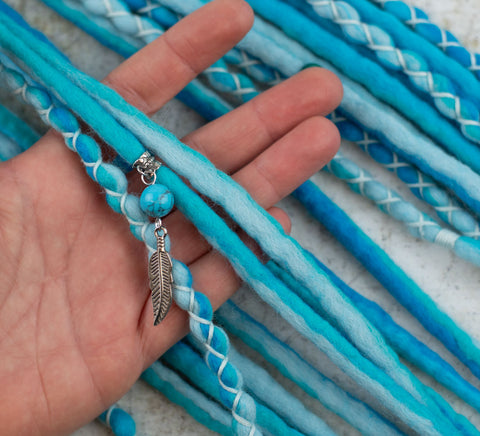 Everblue Wool Dread Ponytail