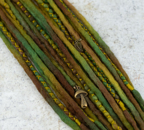 Forest Wool Dreadlocks Ponytail