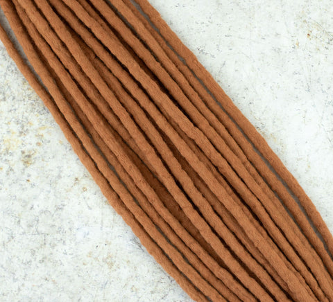 Ginger wool dreadlocks (Set of 10 pcs)