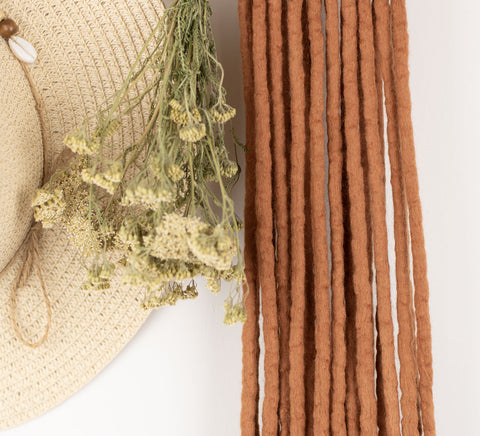 Ginger wool dreadlocks (Set of 10 pcs)