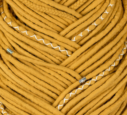 Honey set of 10 pcs wool dreads bundle