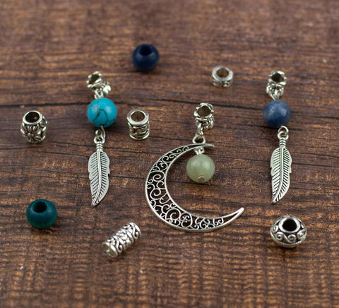 Ocean dread bead set