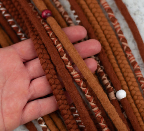 Sienna Viking Wool Dreadlocks Ponytail